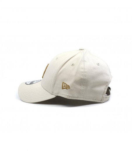 New Era LA white beige cap